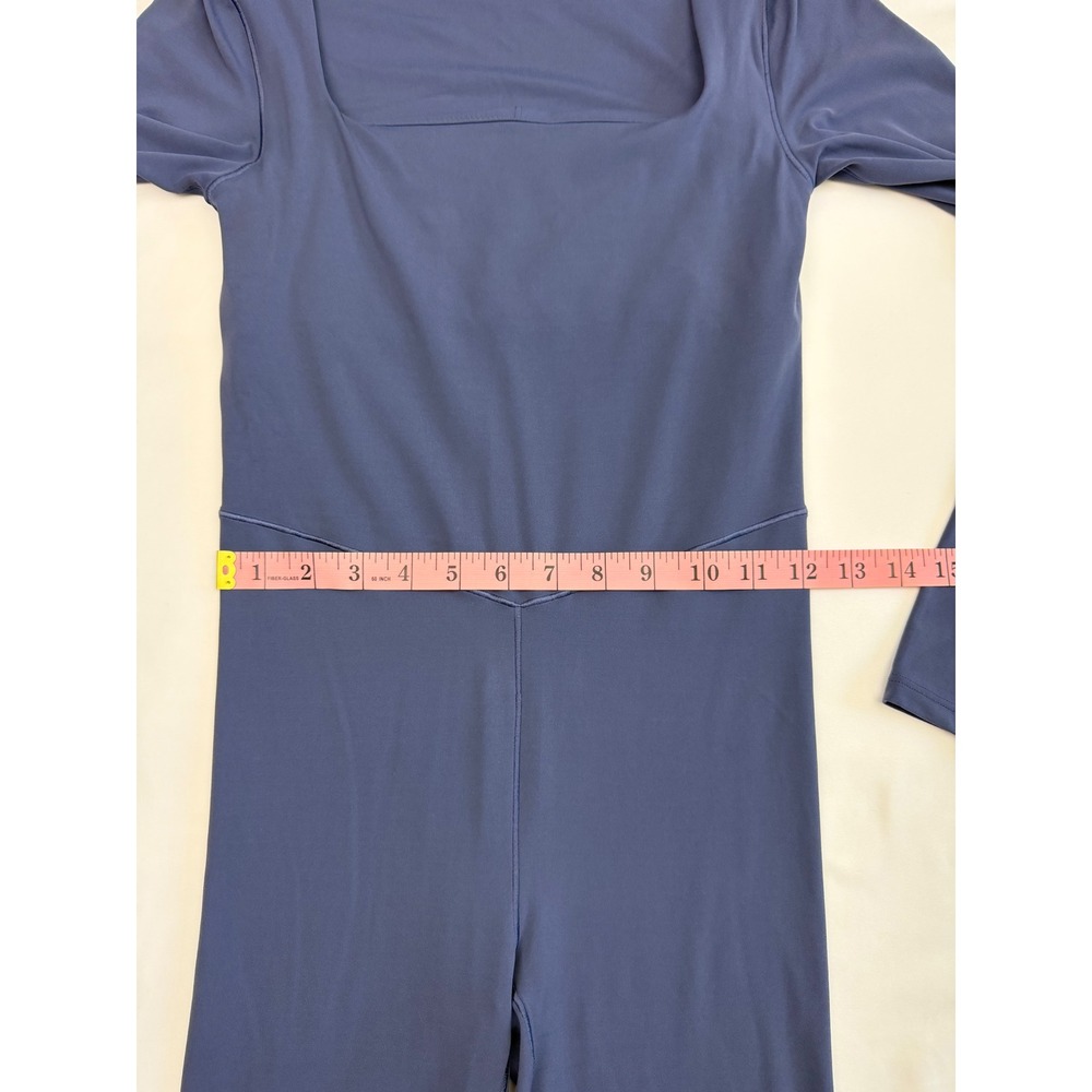 Offline by Aerie Real Me Xtra Long Sleeve Bodysuit Square Neck Blue S NWT - Picture 11 of 12